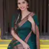KPR 159 Teal Green Soft Lichi Silk Cloth Saree Perfect for Wedding, Party, Family Gatherings, Sangeet, Ethnic Day . Festive Deal ₹1349. Delivery 4-6 Workin | Sarees, Bollywood Sarees, Creative Sarees, Designer Sarees, Embroidered Sarees, Ethnic Saree, Modern Digital sarees, Party Wear Sarees