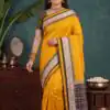 MB 261 Yellow | Purple Soft Crafted Saree with Moti Work & Zari Work. Now at just ₹1999. Delivery 4-6 Working Days. Shop now. | Sarees, Bollywood Sarees, Creative Sarees, Designer Sarees, Embroidered Sarees, Ethnic Saree, Modern Digital sarees, Party Wear Sarees