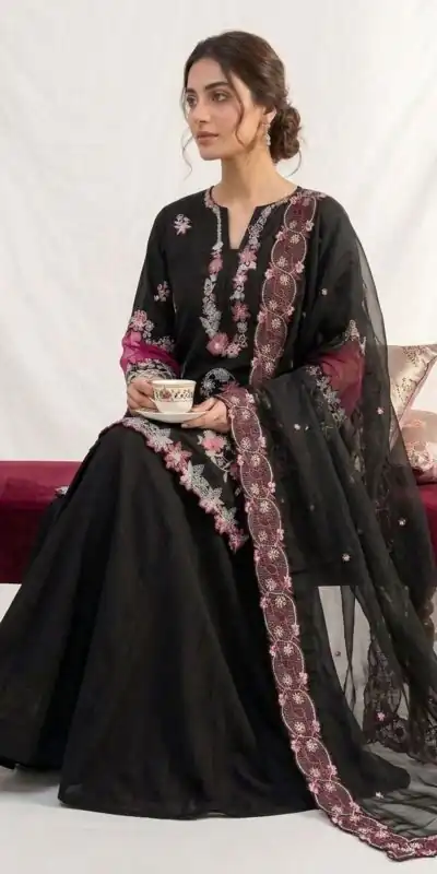 LG 2116 Black Crape Silk with Embroidery Work Salwar Suit . Introductory Price ₹2149. Delivery 4-6 Working Days. Shop now. | Jump Suits, Salwar suit, Designer Suits, Casual Suits, Creative suits, Palazzo Suits, Party Wear Suits, Patiala Suits, Straight Suits