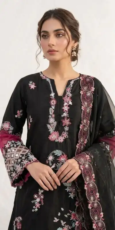 LG 2116 Black Crape Silk with Embroidery Work Salwar Suit . Introductory Price ₹2149. Delivery 4-6 Working Days. Shop now. | Jump Suits, Salwar suit, Designer Suits, Casual Suits, Creative suits, Palazzo Suits, Party Wear Suits, Patiala Suits, Straight Suits