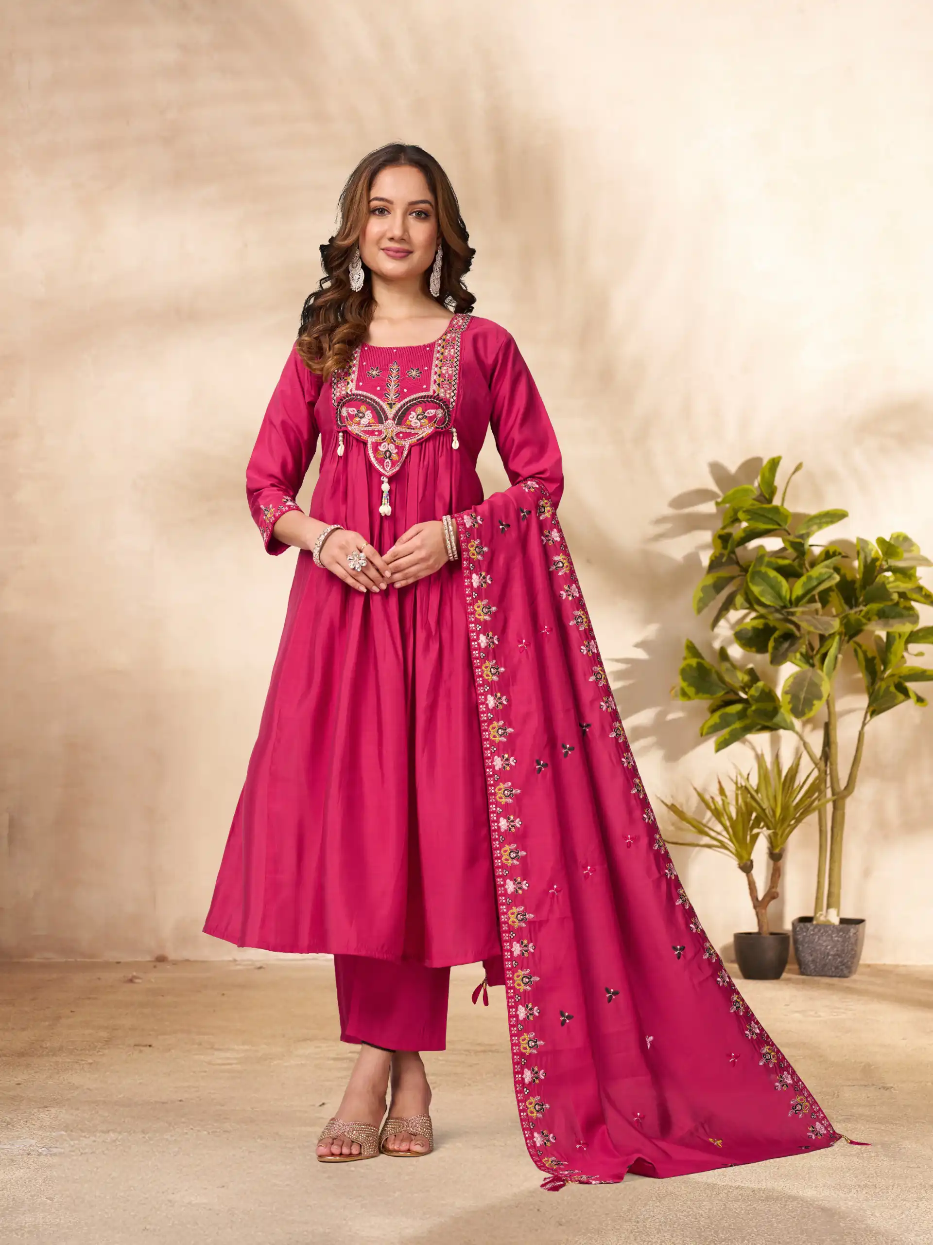 DIVA 136 Pink in Viscose Roman Silk Embroidery Work & Hand Work Salwar Suit . Best Price ₹2099. Delivery 4-6 Working Days. Shop now. | Jump Suits, Salwar suit, Designer Suits, Casual Suits, Creative suits, Palazzo Suits, Party Wear Suits, Patiala Suits, Straight Suits