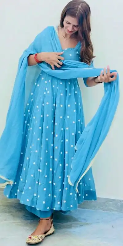 SRK 5358 Sky Blue with Thread Embroidery & Work Sky Blue Georgette Gown . Festive Deal ₹1899. Delivery 4-6 Working Days. Shop now. | Gowns, Bollywood Gowns, Creative Gowns, Designer Gowns, Embroidered Gowns, Party Wear Gowns