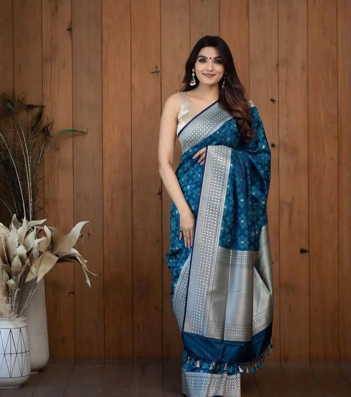 KPR 258 Teal Soft Lichi Silk Saree with Lace Work & Lace Border. Introductory Price ₹1349. Delivery 4-6 Working Days. Shop now. | Sarees, Bollywood Sarees, Creative Sarees, Designer Sarees, Embroidered Sarees, Ethnic Saree, Modern Digital sarees, Party Wear Sarees