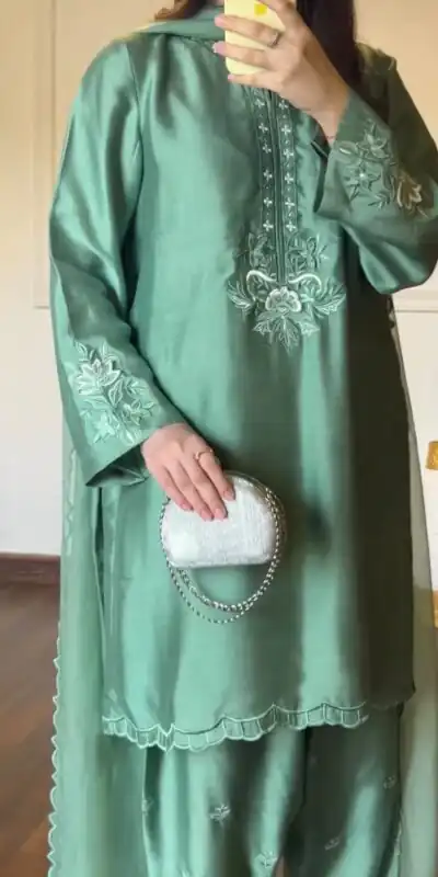 KD 1624 Pista American Silk Salwar Suit Perfect for Wedding, Party, Onam, Family Gatherings, Baisakhi – . Affordable Price ₹2049. Delivery 4-6 Working Days | Jump Suits, Salwar suit, Designer Suits, Casual Suits, Creative suits, Palazzo Suits, Party Wear Suits, Patiala Suits, Straight Suits