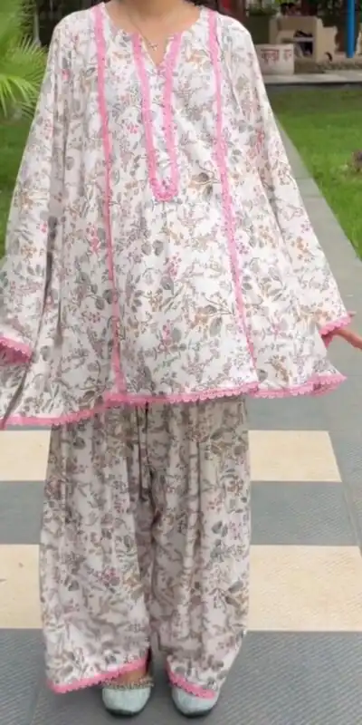 SRK 3180 Pink Natural Crep Lace Work & Digital Print Salwar Suit . Exclusive Offer ₹1949. Delivery 4-6 Working Days. Shop now. | Jump Suits, Salwar suit, Designer Suits, Casual Suits, Creative suits, Palazzo Suits, Party Wear Suits, Patiala Suits, Straight Suits