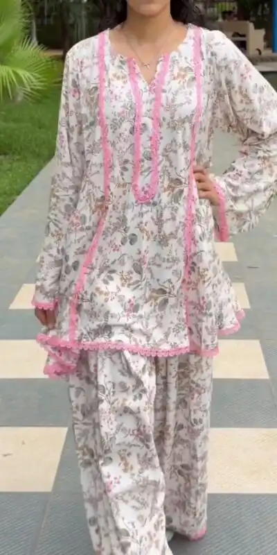 SRK 3180 Pink Natural Crep Lace Work & Digital Print Salwar Suit . Exclusive Offer ₹1949. Delivery 4-6 Working Days. Shop now. | Jump Suits, Salwar suit, Designer Suits, Casual Suits, Creative suits, Palazzo Suits, Party Wear Suits, Patiala Suits, Straight Suits