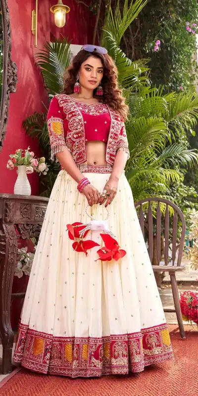 Ram 172 Pink in Color Vichitra Silk Embroidery Work Lehenga Choli . Now at just ₹2649. Delivery 4-6 Working Days. Shop now. | Lehenga, Bollywood Lehenga, Creative Lehenga, Designer Lehenga, Embroidered Lehenga, Party Wear Lehenga