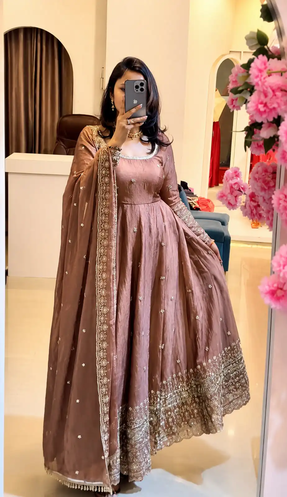 SSR 544 Onion in Crunchy Silk Embroidery Work & Lace Work Gown . Special Price ₹2399. Delivery 4-6 Working Days. Shop now. | Gowns, Bollywood Gowns, Creative Gowns, Designer Gowns, Embroidered Gowns, Party Wear Gowns