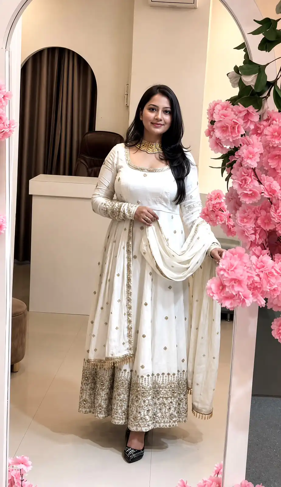 SSR 544 White in Crunchy Silk Embroidery Work & Lace Work Gown . Special Price ₹2399. Delivery 4-6 Working Days. Shop now. | Gowns, Bollywood Gowns, Creative Gowns, Designer Gowns, Embroidered Gowns, Party Wear Gowns