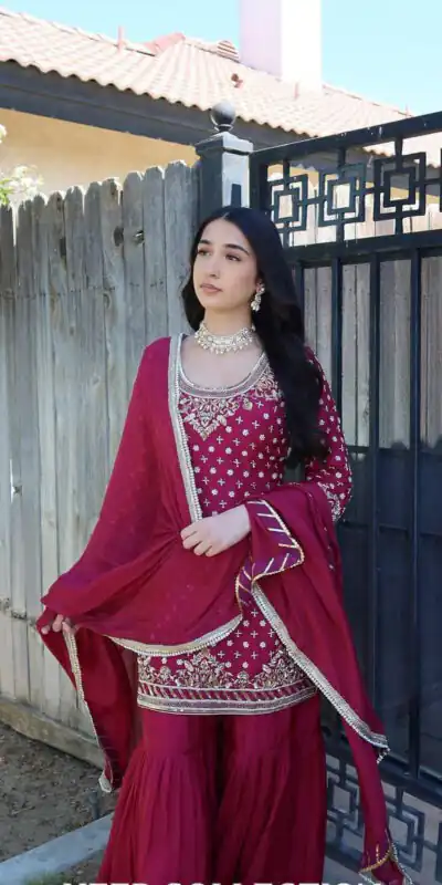 ZD 10003 Red in Color Natural Crepe Embroidery Work Salwar Suit . Affordable Price ₹2099. Delivery 4-6 Working Days. Shop now. | Jump Suits, Salwar suit, Designer Suits, Casual Suits, Creative suits, Palazzo Suits, Party Wear Suits, Patiala Suits, Straight Suits