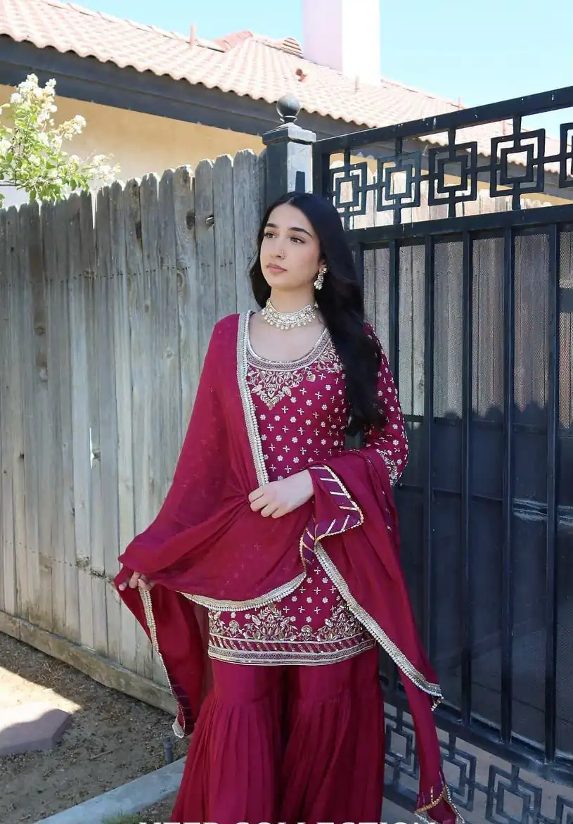 ZD 10003 Red in Color Natural Crepe Embroidery Work Salwar Suit . Affordable Price ₹2099. Delivery 4-6 Working Days. Shop now. | Jump Suits, Salwar suit, Designer Suits, Casual Suits, Creative suits, Palazzo Suits, Party Wear Suits, Patiala Suits, Straight Suits