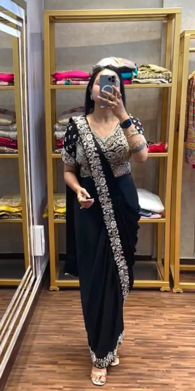 PST 1177 Black Chinon Saree erfect for Wedding, Party, Baisakhi, Bridal Wear, Onam – . Special Price ₹2099. Delivery 4-6 Working Days. Shop now. | Sarees, Bollywood Sarees, Creative Sarees, Designer Sarees, Embroidered Sarees, Ethnic Saree, Modern Digital sarees, Party Wear Sarees