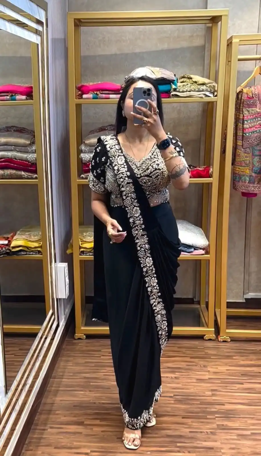 PST 1177 Black Chinon Saree erfect for Wedding, Party, Baisakhi, Bridal Wear, Onam – . Special Price ₹2099. Delivery 4-6 Working Days. Shop now. | Sarees, Bollywood Sarees, Creative Sarees, Designer Sarees, Embroidered Sarees, Ethnic Saree, Modern Digital sarees, Party Wear Sarees