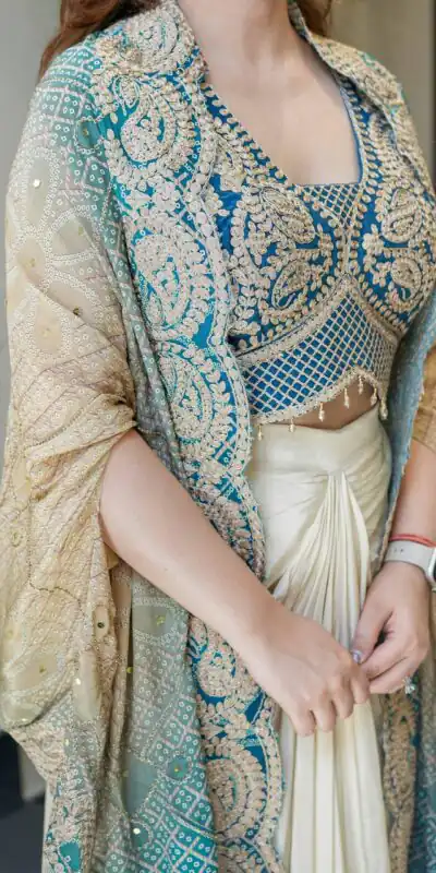 BE 339 Blue Crape Silk Dhoti suit with Sequins Work & Embroidery Work. Exclusive Offer ₹2399. Delivery 4-6 Working Days. Shop now. | Jump Suits, Salwar suit, Designer Suits, Casual Suits, Creative suits, Palazzo Suits, Party Wear Suits, Patiala Suits, Straight Suits
