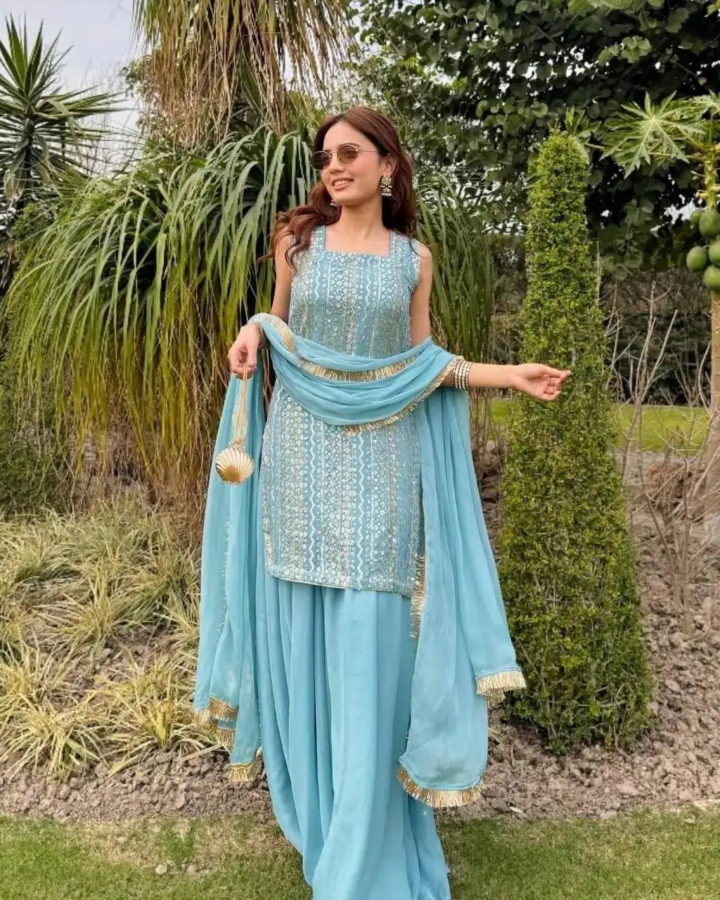 ZD 10010 Blue in Fox Georgette. Sequins Work & Embroidery Work Salwar Suit Special Price ₹2399. Delivery 4-6 Working Days. Shop now. | Jump Suits, Salwar suit, Designer Suits, Casual Suits, Creative suits, Palazzo Suits, Party Wear Suits, Patiala Suits, Straight Suits