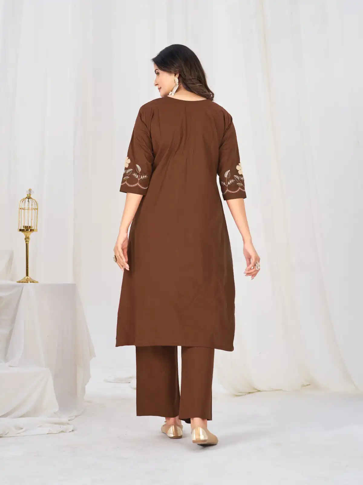 DIVA 159 Brown with Embroidery Work & Cut Work Brown Pure Cotton Salwar Suit . Exclusive Offer ₹2499. Delivery 4-6 Working Days. Shop now. | Jump Suits, Salwar suit, Designer Suits, Casual Suits, Creative suits, Palazzo Suits, Party Wear Suits, Patiala Suits, Straight Suits