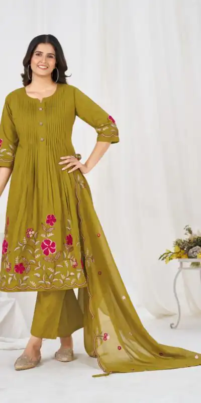 DIVA 159 Mustered with Embroidery Work & Cut Work Brown Pure Cotton Salwar Suit . Exclusive Offer ₹2499. Delivery 4-6 Working Days. Shop now. | Jump Suits, Salwar suit, Designer Suits, Casual Suits, Creative suits, Palazzo Suits, Party Wear Suits, Patiala Suits, Straight Suits