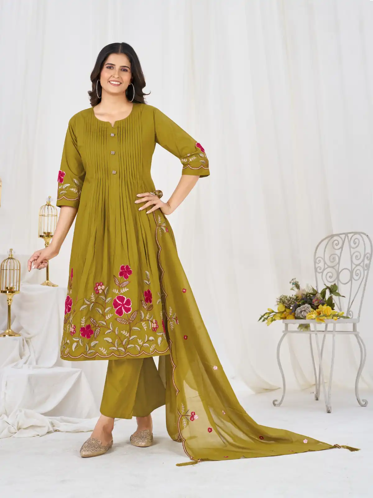DIVA 159 Mustered with Embroidery Work & Cut Work Brown Pure Cotton Salwar Suit . Exclusive Offer ₹2499. Delivery 4-6 Working Days. Shop now. | Jump Suits, Salwar suit, Designer Suits, Casual Suits, Creative suits, Palazzo Suits, Party Wear Suits, Patiala Suits, Straight Suits