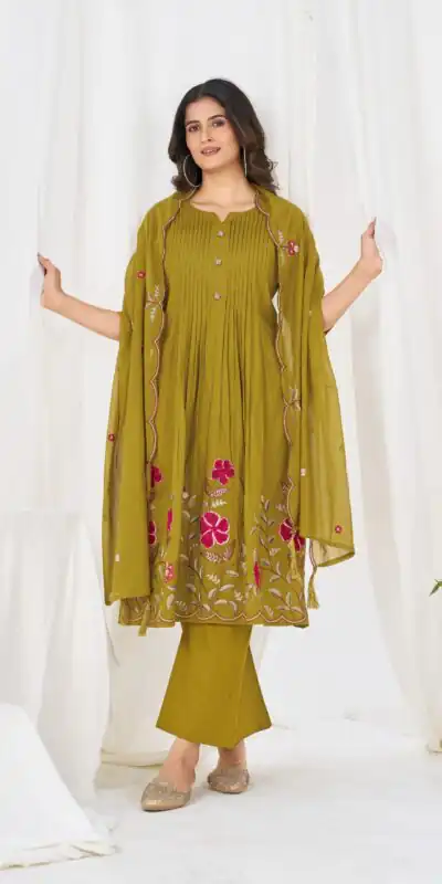 DIVA 159 Mustered with Embroidery Work & Cut Work Brown Pure Cotton Salwar Suit . Exclusive Offer ₹2499. Delivery 4-6 Working Days. Shop now. | Jump Suits, Salwar suit, Designer Suits, Casual Suits, Creative suits, Palazzo Suits, Party Wear Suits, Patiala Suits, Straight Suits