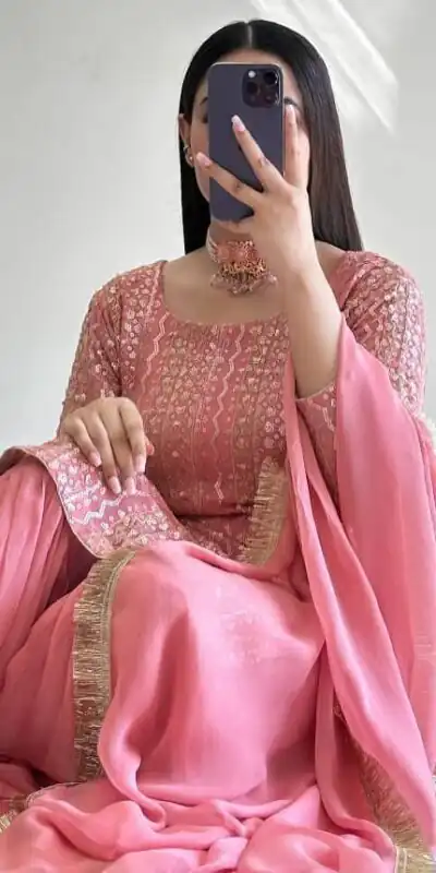ZD 10010 Pink in Pink Fox Georgette. Sequins Work & Embroidery Work Salwar Suit Special Price ₹2399. Delivery 4-6 Working Days. Shop now. | Jump Suits, Salwar suit, Designer Suits, Casual Suits, Creative suits, Palazzo Suits, Party Wear Suits, Patiala Suits, Straight Suits