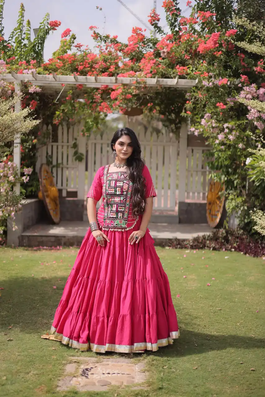 PKA 5078 Pink Kora Cotton Lehenga Choli erfect for Wedding, Party, Haldi, Traditional Day, Makar Sankranti – . Special Price ₹2649. Delivery 4-6 Working | Lehenga, Bollywood Lehenga, Creative Lehenga, Designer Lehenga, Embroidered Lehenga, Party Wear Lehenga