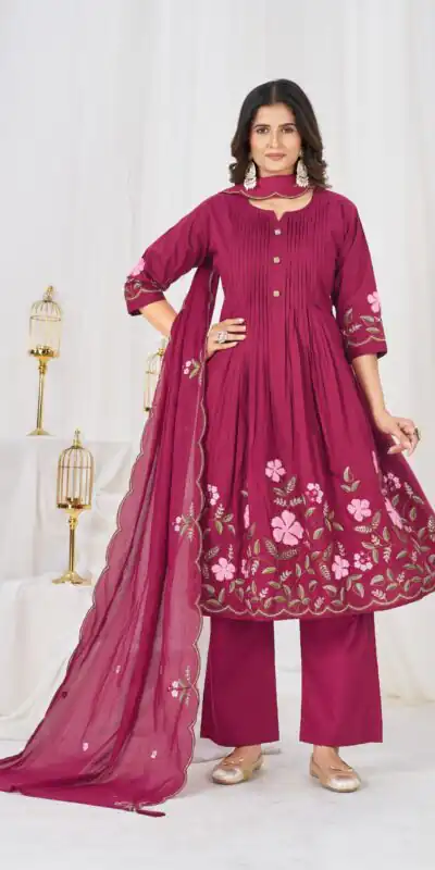 DIVA 159 Pink with Embroidery Work & Cut Work Brown Pure Cotton Salwar Suit . Exclusive Offer ₹2499. Delivery 4-6 Working Days. Shop now. | Jump Suits, Salwar suit, Designer Suits, Casual Suits, Creative suits, Palazzo Suits, Party Wear Suits, Patiala Suits, Straight Suits