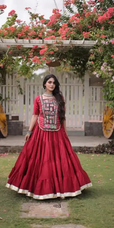 PKA 5078 Red Kora Cotton Lehenga Choli erfect for Wedding, Party, Haldi, Traditional Day, Makar Sankranti – . Special Price ₹2649. Delivery 4-6 Working | Lehenga, Bollywood Lehenga, Creative Lehenga, Designer Lehenga, Embroidered Lehenga, Party Wear Lehenga