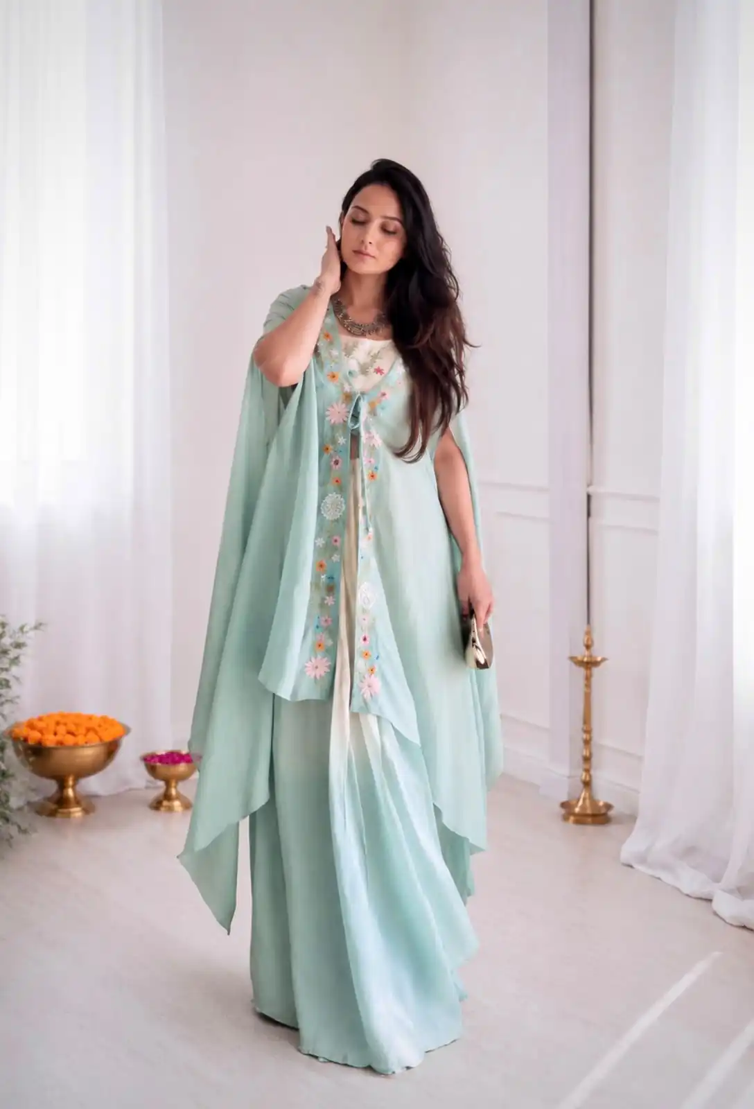 BB 70 Sky Blue Sky Blue Banglory Silk Dhoti Suit with Embroidery Work & Sequins Work. Grab it for ₹1999. Delivery 4-6 Working Days. Shop now. | Jump Suits, Salwar suit, Designer Suits, Casual Suits, Creative suits, Palazzo Suits, Party Wear Suits, Patiala Suits, Straight Suits