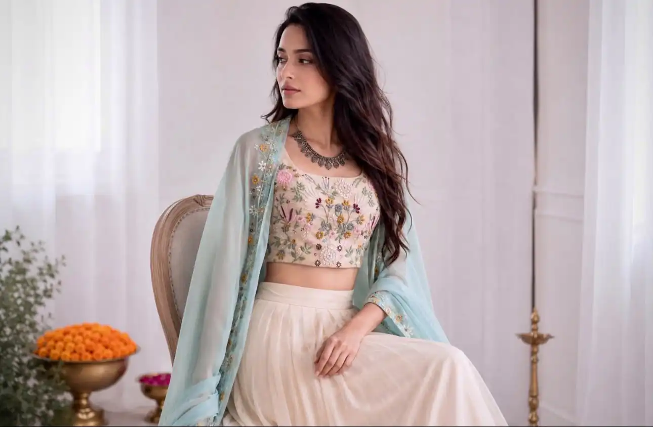 BB 70 Sky Blue Sky Blue Banglory Silk Dhoti Suit with Embroidery Work & Sequins Work. Grab it for ₹1999. Delivery 4-6 Working Days. Shop now. | Jump Suits, Salwar suit, Designer Suits, Casual Suits, Creative suits, Palazzo Suits, Party Wear Suits, Patiala Suits, Straight Suits