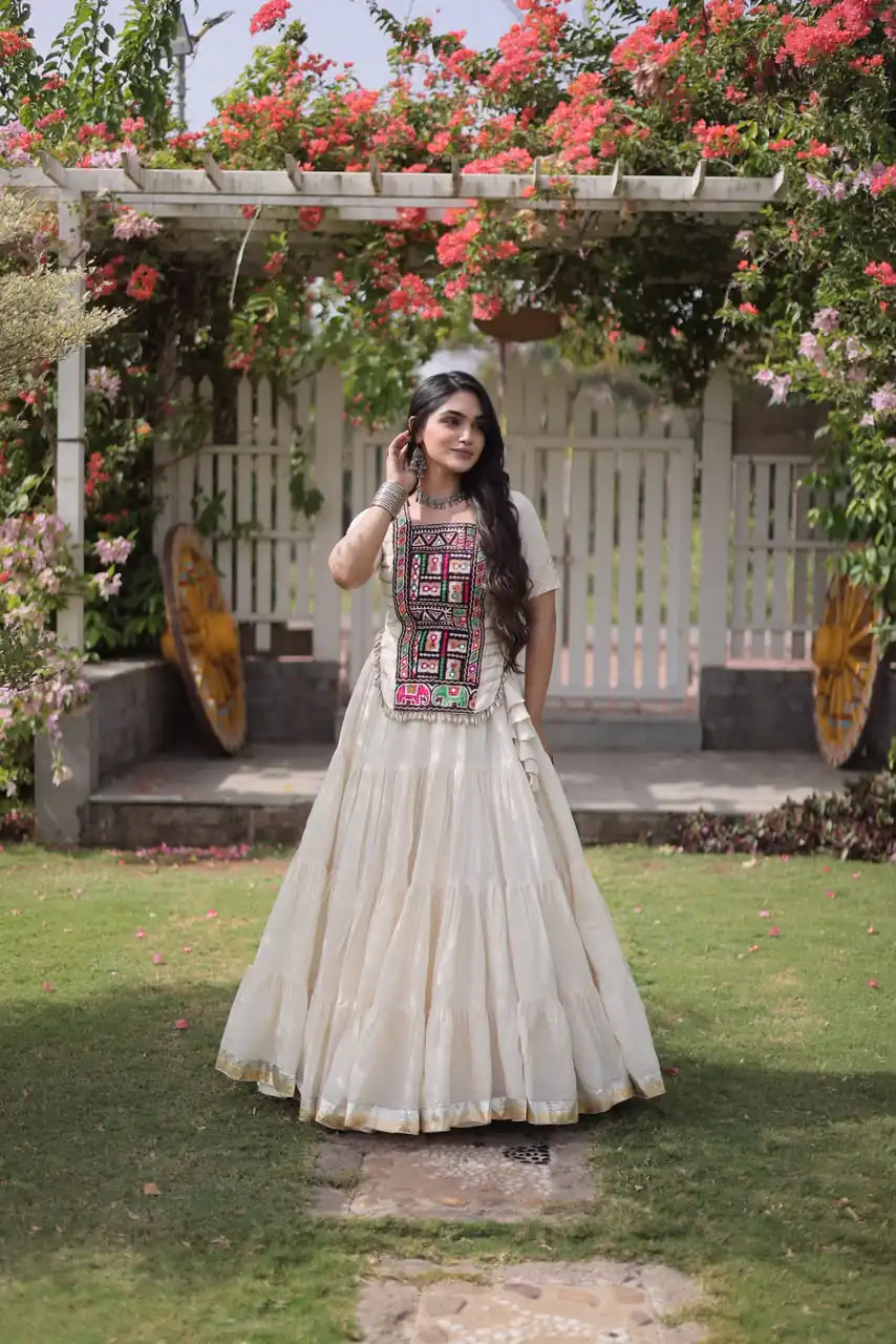 PKA 5078 White Kora Cotton Lehenga Choli erfect for Wedding, Party, Haldi, Traditional Day, Makar Sankranti – . Special Price ₹2649. Delivery 4-6 Working | Lehenga, Bollywood Lehenga, Creative Lehenga, Designer Lehenga, Embroidered Lehenga, Party Wear Lehenga