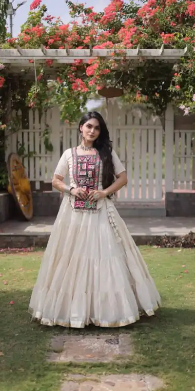 PKA 5078 White Kora Cotton Lehenga Choli erfect for Wedding, Party, Haldi, Traditional Day, Makar Sankranti – . Special Price ₹2649. Delivery 4-6 Working | Lehenga, Bollywood Lehenga, Creative Lehenga, Designer Lehenga, Embroidered Lehenga, Party Wear Lehenga