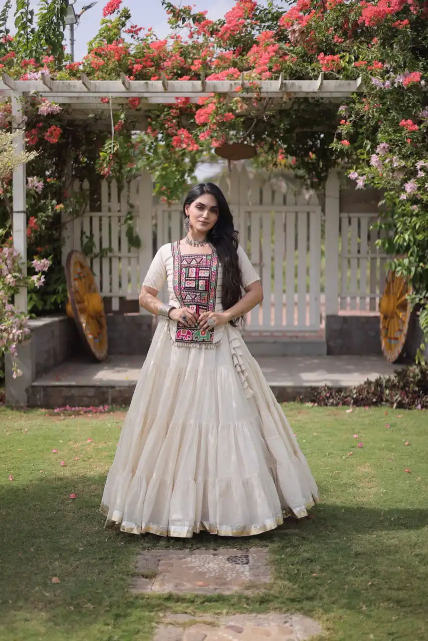 PKA 5078 White Kora Cotton Lehenga Choli erfect for Wedding, Party, Haldi, Traditional Day, Makar Sankranti – . Special Price ₹2649. Delivery 4-6 Working | Lehenga, Bollywood Lehenga, Creative Lehenga, Designer Lehenga, Embroidered Lehenga, Party Wear Lehenga