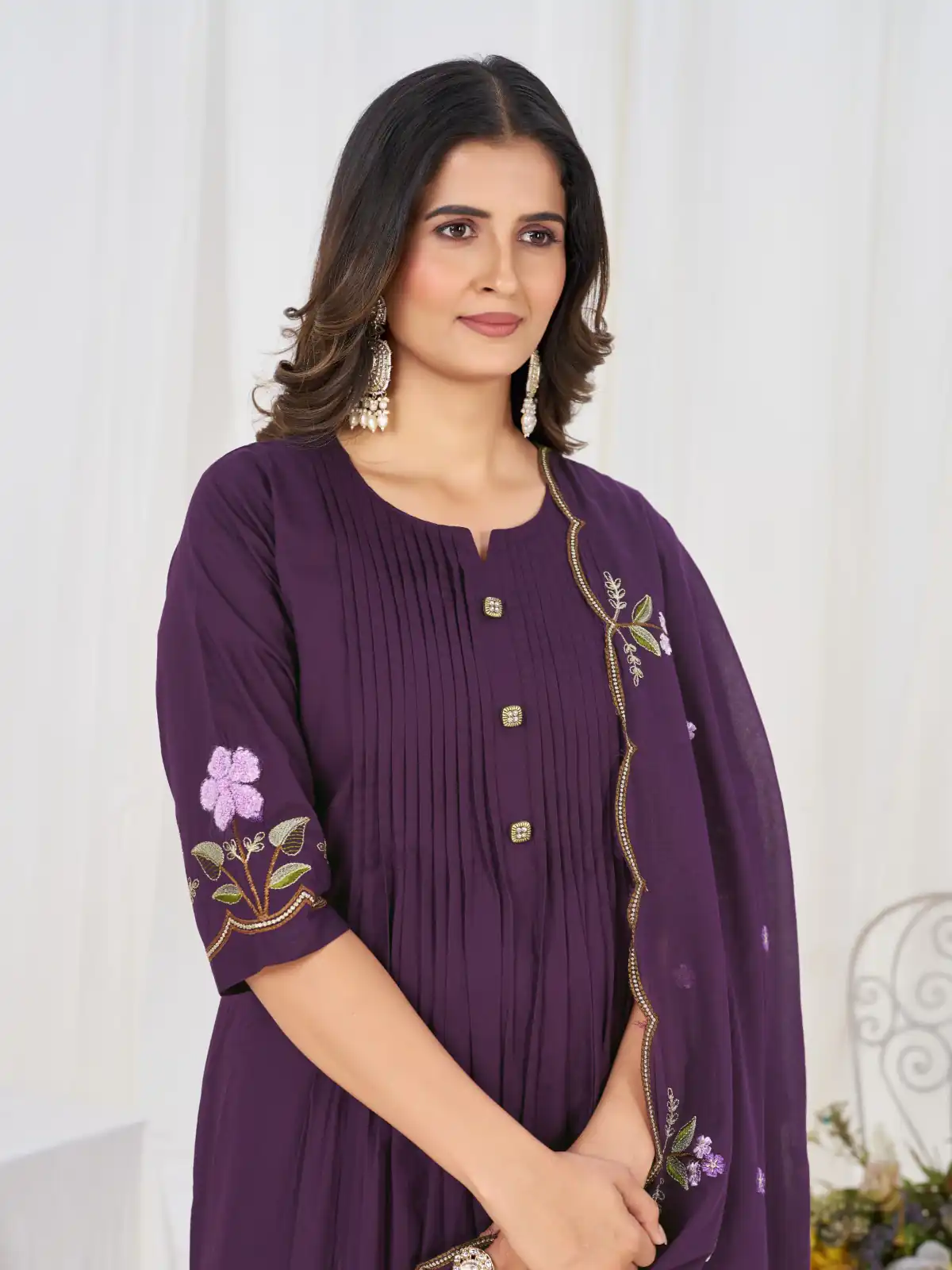 DIVA 159 Wine with Embroidery Work & Cut Work Brown Pure Cotton Salwar Suit . Exclusive Offer ₹2499. Delivery 4-6 Working Days. Shop now. | Jump Suits, Salwar suit, Designer Suits, Casual Suits, Creative suits, Palazzo Suits, Party Wear Suits, Patiala Suits, Straight Suits