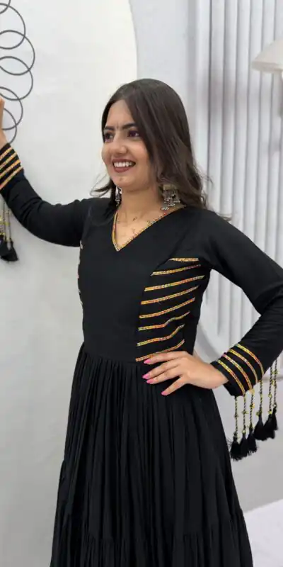 PC 590 Black in Color Pure Cotton ace Work Gown . Wedding, Party, Festive, Events Get it for ₹2449. Delivery 4-6 Working Days. Best Online Shop now. | Gowns, Bollywood Gowns, Creative Gowns, Designer Gowns, Embroidered Gowns, Party Wear Gowns