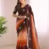 SC 1052 Brown Fendy Silk Saree Perfect for Wedding, Party, Baby Shower, Pongal, Housewarming – . Available at ₹1799 only. Delivery 4-6 Working Days. | Sarees, Bollywood Sarees, Creative Sarees, Designer Sarees, Embroidered Sarees, Ethnic Saree, Modern Digital sarees, Party Wear Sarees