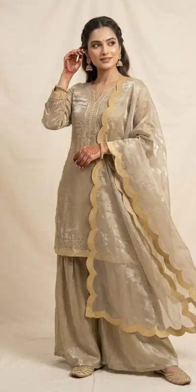 LG 2123 Golden Fendy Salwar Suit with Embroidery Work & Sequins Work. Exclusive Offer ₹2099. Delivery 4-6 Working Days. Shop now. | Jump Suits, Salwar suit, Designer Suits, Casual Suits, Creative suits, Palazzo Suits, Party Wear Suits, Patiala Suits, Straight Suits