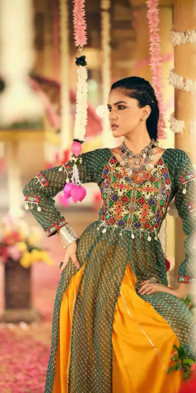 RR 28 Green in Plain Rayon Embroidery Work & Cowrie Work Lehenga Choli . Grab it for ₹2149. Delivery 4-6 Working Days. Shop now. | Lehenga, Bollywood Lehenga, Creative Lehenga, Designer Lehenga, Embroidered Lehenga, Party Wear Lehenga