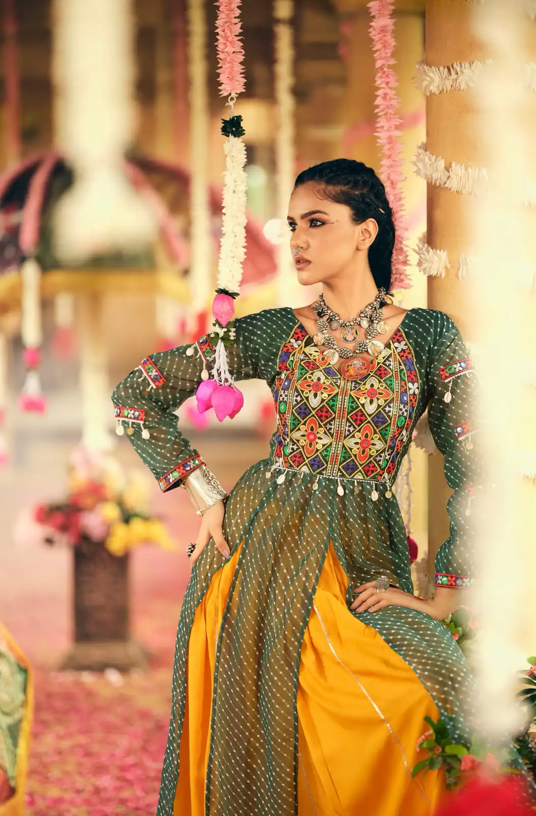 RR 28 Green in Plain Rayon Embroidery Work & Cowrie Work Lehenga Choli . Grab it for ₹2149. Delivery 4-6 Working Days. Shop now. | Lehenga, Bollywood Lehenga, Creative Lehenga, Designer Lehenga, Embroidered Lehenga, Party Wear Lehenga