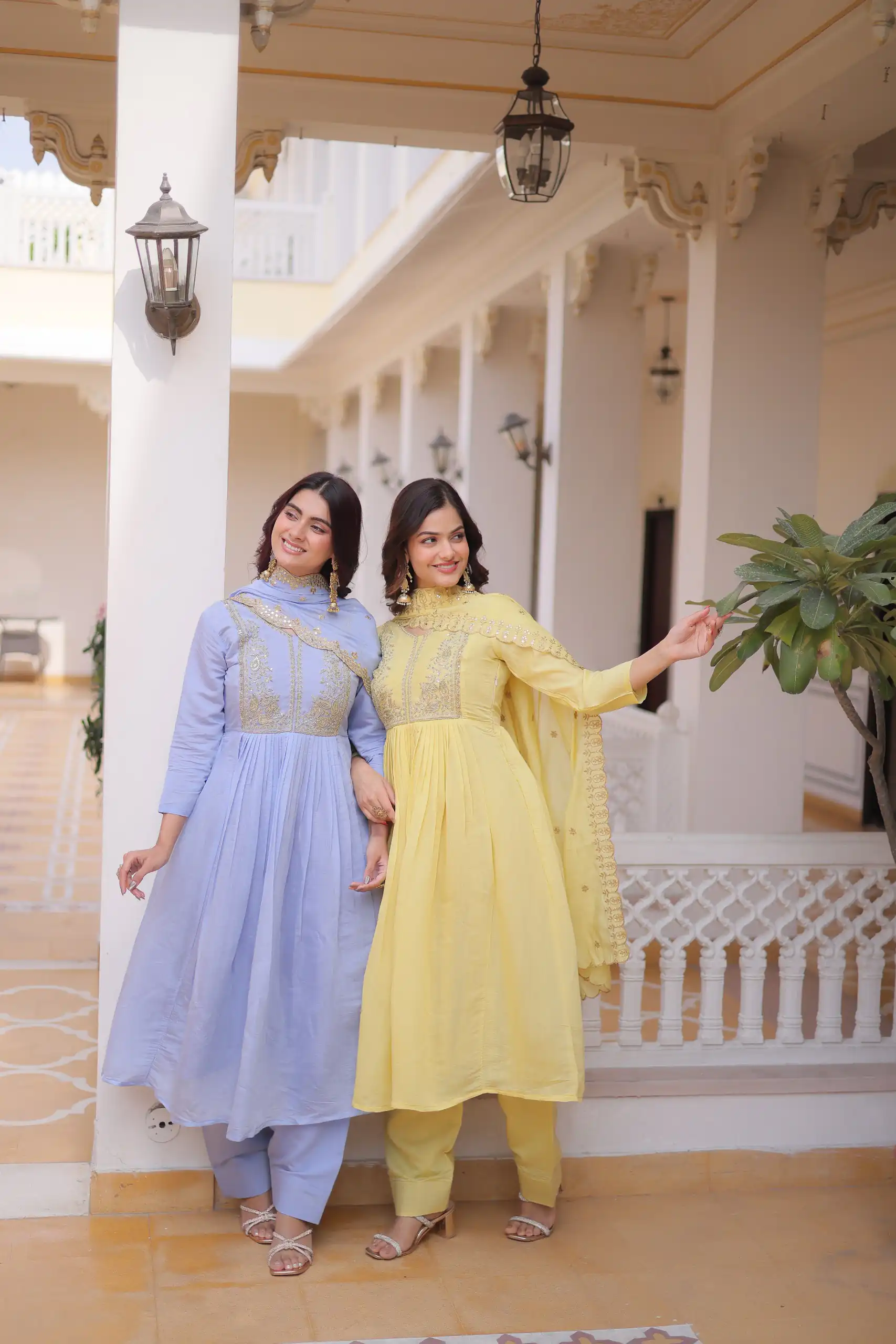 KA 1241 Lavender Roman Silk Gown. Perfect for Wedding, Party, Traditional Day, Sangeet, Pongal – Exclusive Offer ₹2599. Delivery 4-6 Working Days. Shop now | Gowns, Bollywood Gowns, Creative Gowns, Designer Gowns, Embroidered Gowns, Party Wear Gowns