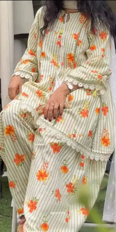 SRK 5362 Off White Natural Crep Lace Work & Digital Print Salwar Suit . Exclusive Offer ₹1899. Delivery 4-6 Working Days. Shop now. | Jump Suits, Salwar suit, Designer Suits, Casual Suits, Creative suits, Palazzo Suits, Party Wear Suits, Patiala Suits, Straight Suits