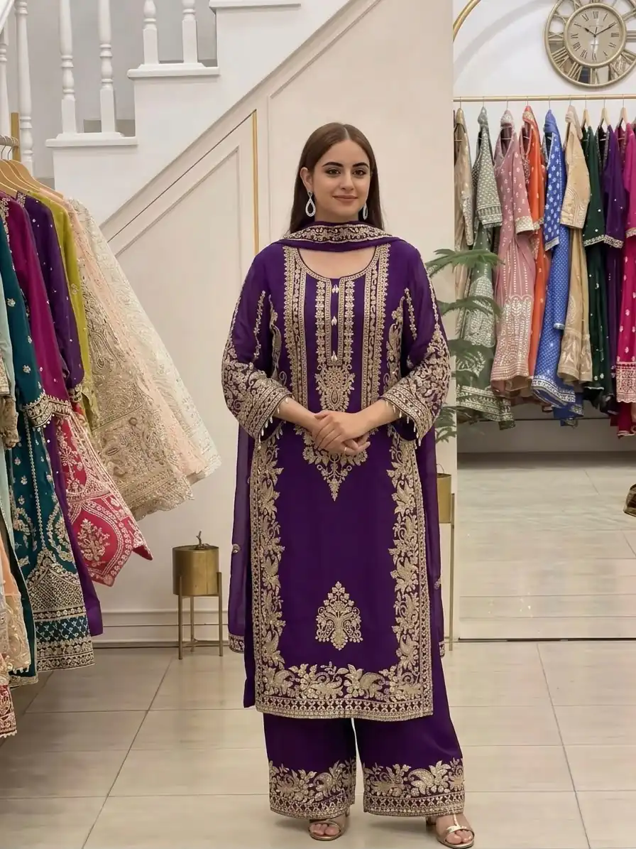 SR 1716 Purple Colour Faux Georgette Salwar Suit with Lace Work. Introductory Price ₹2449. Delivery 4-6 Working Days. Shop now. | Jump Suits, Salwar suit, Designer Suits, Casual Suits, Creative suits, Palazzo Suits, Party Wear Suits, Patiala Suits, Straight Suits