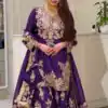 MT 1079 Purple Natural Silk Salwar Suit with Sequins Work & Embroidery Work. Special Price ₹2449. Delivery 4-6 Working Days. Shop now. | Jump Suits, Salwar suit, Designer Suits, Casual Suits, Creative suits, Palazzo Suits, Party Wear Suits, Patiala Suits, Straight Suits