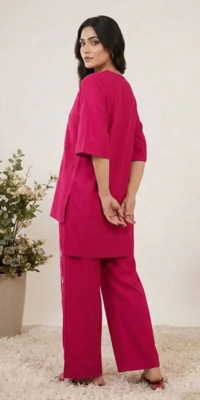LG 2092 Rani Pink Roman Silk. Sequins Work & Embroidery Work Salwar Suit Festive Deal ₹1699. Delivery 4-6 Working Days. Shop now. | Jump Suits, Salwar suit, Designer Suits, Casual Suits, Creative suits, Palazzo Suits, Party Wear Suits, Patiala Suits, Straight Suits