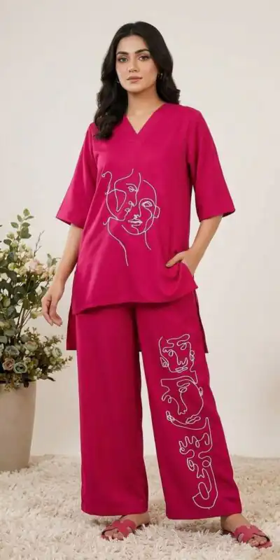 LG 2092 Rani Pink Roman Silk. Sequins Work & Embroidery Work Salwar Suit Festive Deal ₹1699. Delivery 4-6 Working Days. Shop now. | Jump Suits, Salwar suit, Designer Suits, Casual Suits, Creative suits, Palazzo Suits, Party Wear Suits, Patiala Suits, Straight Suits