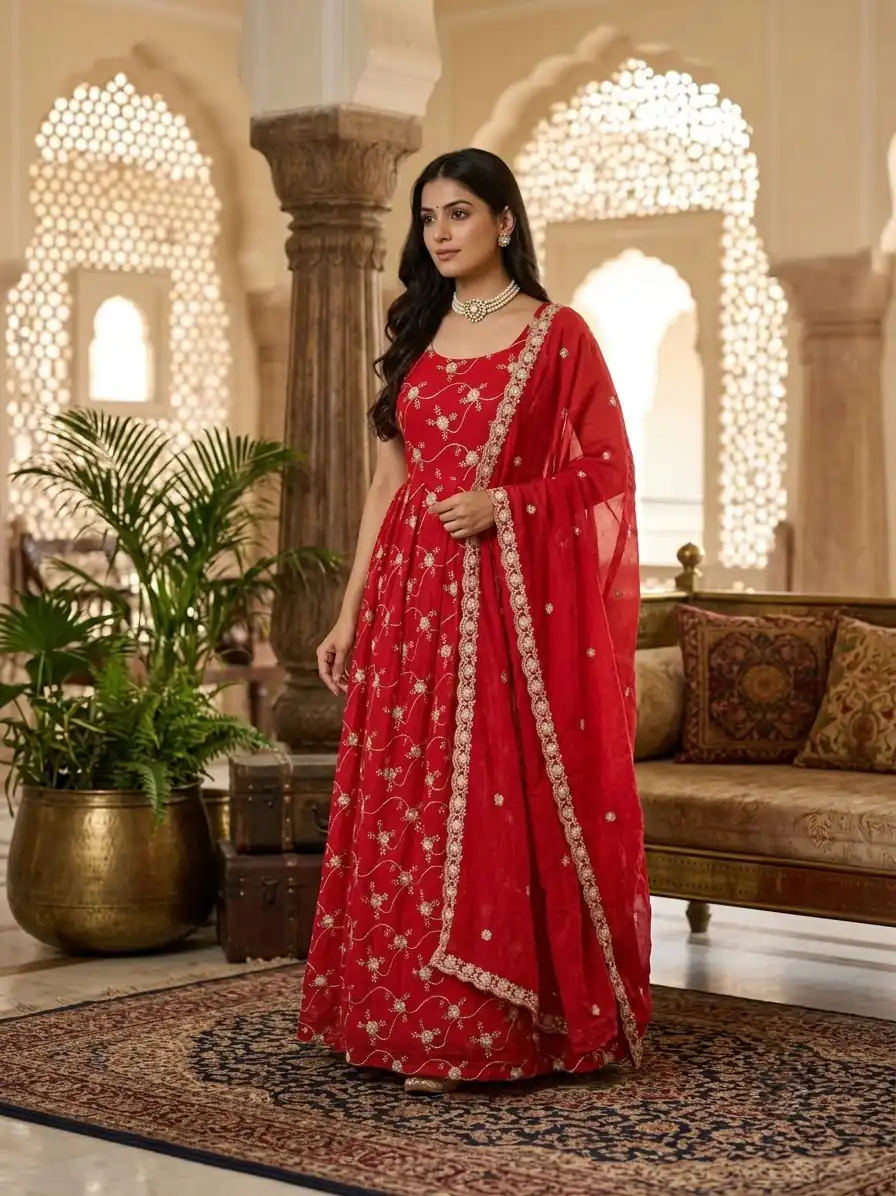 KD 1534 Red in Color Fendy Silk Designer Work Salwar Suit . Introductory Price ₹2499. Delivery 4-6 Working Days. Shop now. | Jump Suits, Salwar suit, Designer Suits, Casual Suits, Creative suits, Palazzo Suits, Party Wear Suits, Patiala Suits, Straight Suits