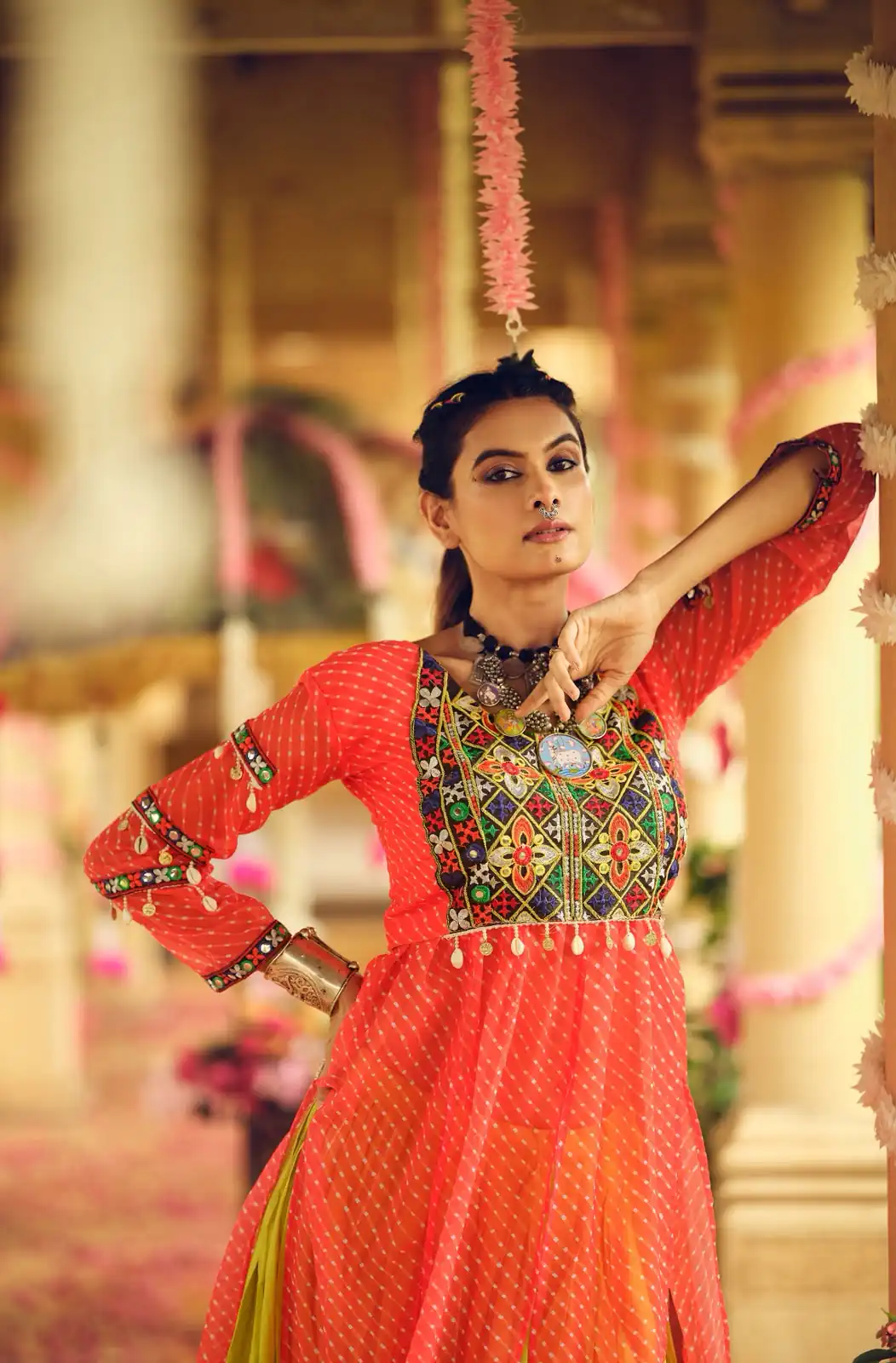 RR 28 Red in Plain Rayon Embroidery Work & Cowrie Work Lehenga Choli . Grab it for ₹2149. Delivery 4-6 Working Days. Shop now. | Lehenga, Bollywood Lehenga, Creative Lehenga, Designer Lehenga, Embroidered Lehenga, Party Wear Lehenga