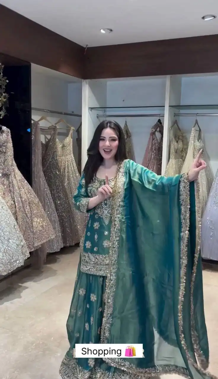 WW 1243 Teal NC Zimmy Silk Salwar Suit Perfect for Wedding, Party, Baby Shower, Festival Celebrations, Pongal – . Grab it for ₹2449. Delivery 4-6 Worki | Jump Suits, Salwar suit, Designer Suits, Casual Suits, Creative suits, Palazzo Suits, Party Wear Suits, Patiala Suits, Straight Suits
