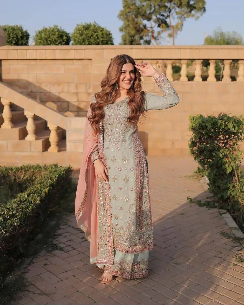 ZD 10099 Blue Fox Georgette Salwar Suit with Sequins Work & Embroidery Work. Get it for ₹2399. Delivery 4-6 Working Days. Shop now. | Jump Suits, Salwar suit, Designer Suits, Casual Suits, Creative suits, Palazzo Suits, Party Wear Suits, Patiala Suits, Straight Suits