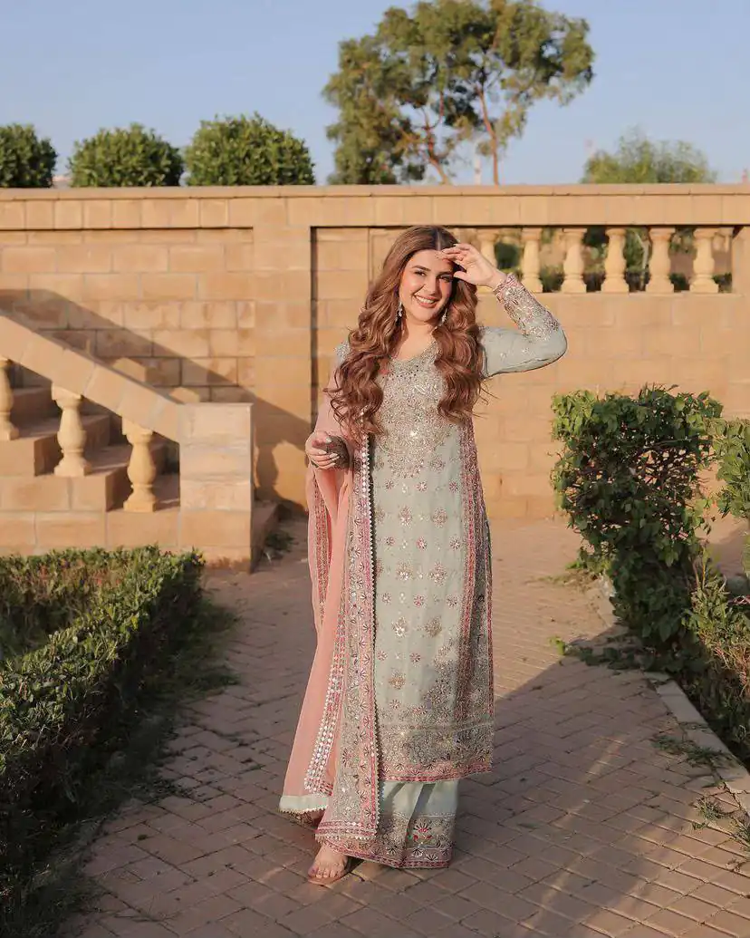 ZD 10099 Blue Fox Georgette Salwar Suit with Sequins Work & Embroidery Work. Get it for ₹2399. Delivery 4-6 Working Days. Shop now. | Jump Suits, Salwar suit, Designer Suits, Casual Suits, Creative suits, Palazzo Suits, Party Wear Suits, Patiala Suits, Straight Suits