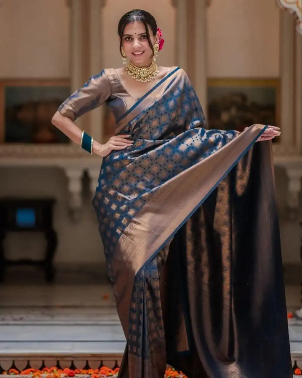 KPR 237 Blue Soft Lichi Silk Cloth Saree Perfect for Wedding, Party, Family Gatherings, Sangeet, Ethnic Day – . Festive Deal ₹1299. Delivery 4-6 Workin | Sarees, Bollywood Sarees, Creative Sarees, Designer Sarees, Embroidered Sarees, Ethnic Saree, Modern Digital sarees, Party Wear Sarees